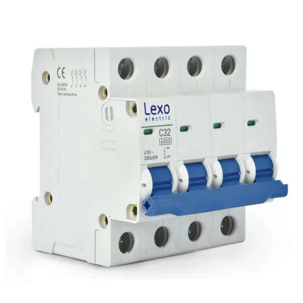 Interruptor Automático 4x32A 6Ka LEXO Curva C