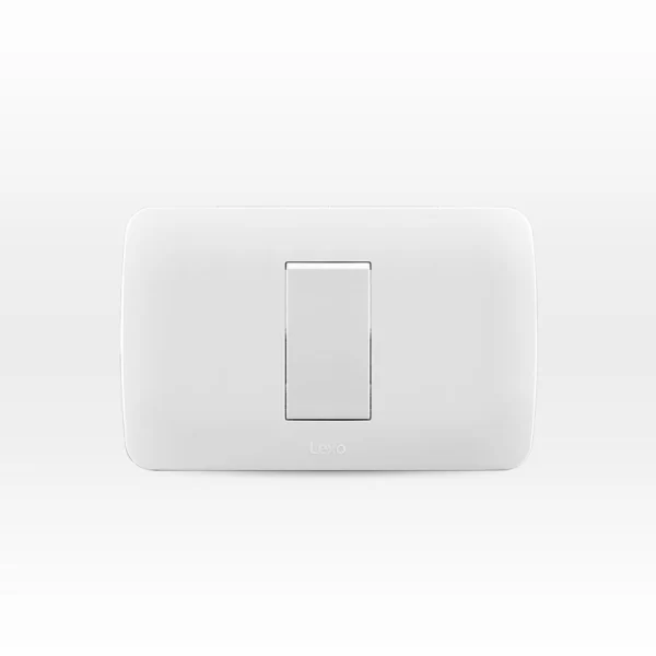 Interruptor 9/12 embutido simple blanco