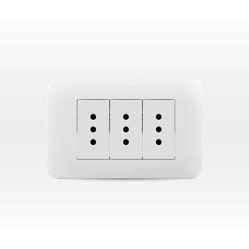 Enchufe Triple 10a Simple Blanco