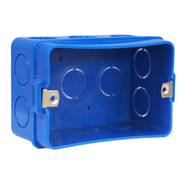 Caja embutida albañilera Azul LEXO
