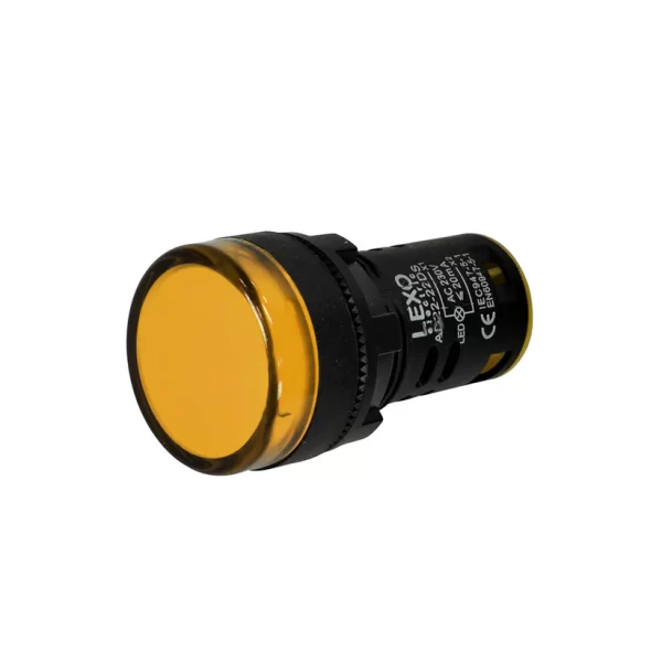 Luz Piloto Amarilla 22mm