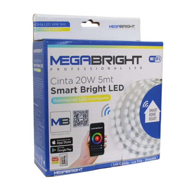 Cinta LED 20w 5mts WiFi Smartbright