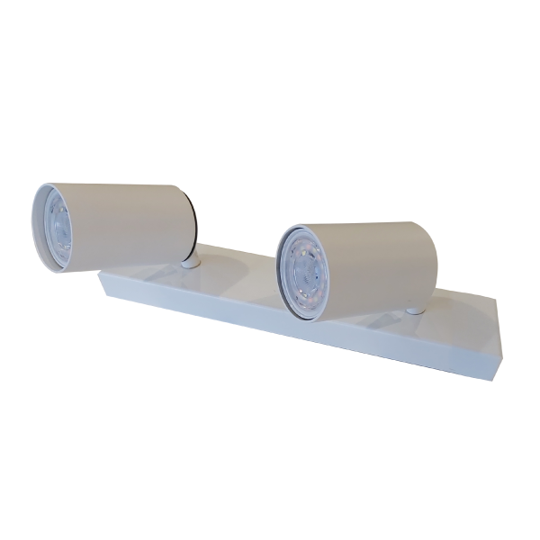 Foco Barra Doble GU10 Blanco SKU3002335