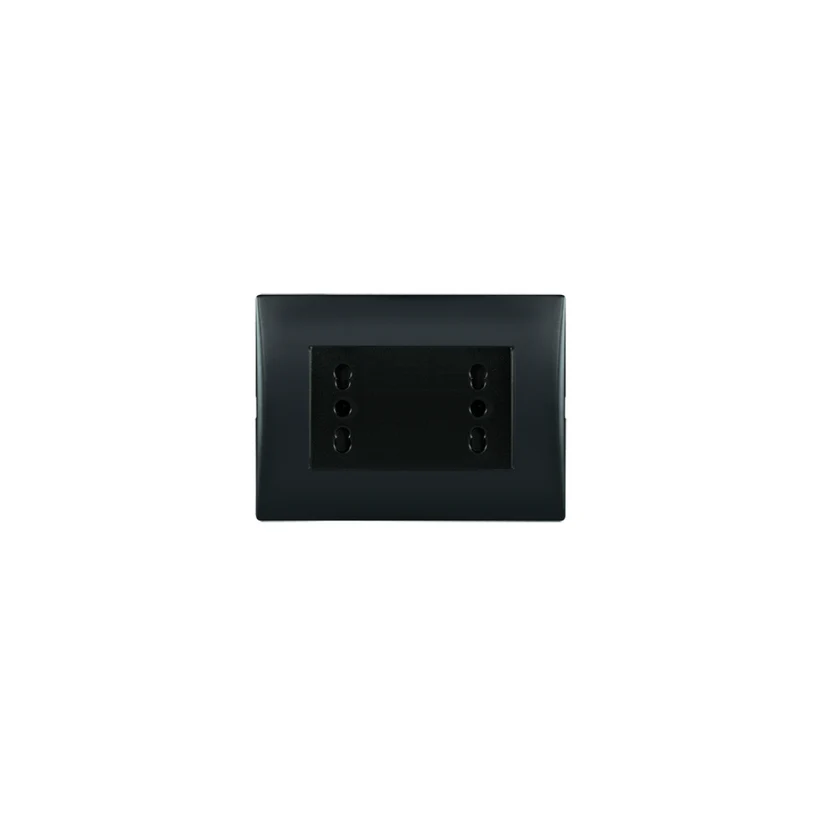 Enchufe Andes duplex 10/16a Black LEXO
